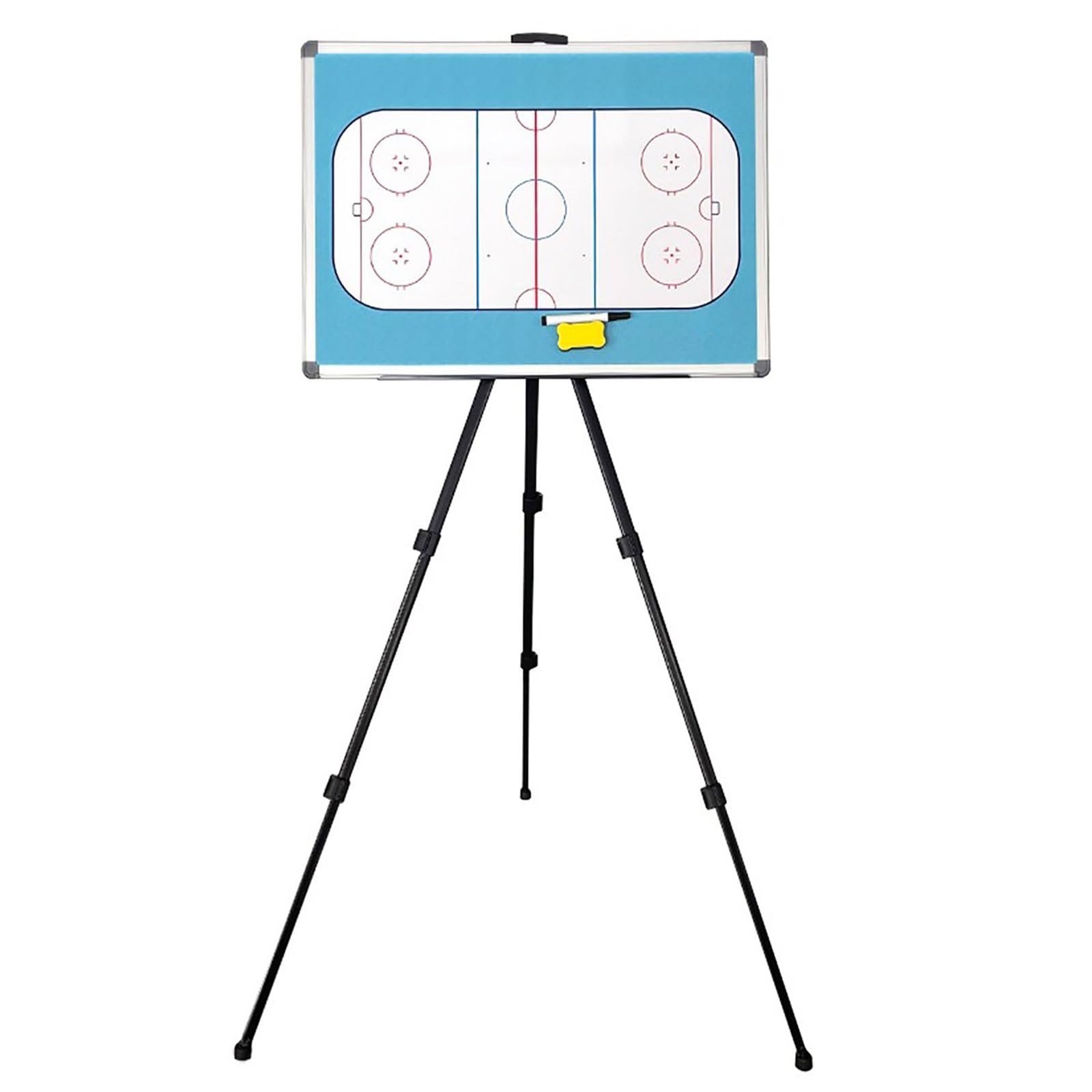 Lavagna Tattica per Hockey Su Ghiaccio, Lavagna Magnetica per Allenatori | Robusta e Resistente, Design A Doppia Faccia, Ideale per L'insegnamento(Bag)