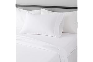 Amazon Basics Lightweight Super Soft Easy Care Microfiber 3-Piece Twin Bed Sheets Set
