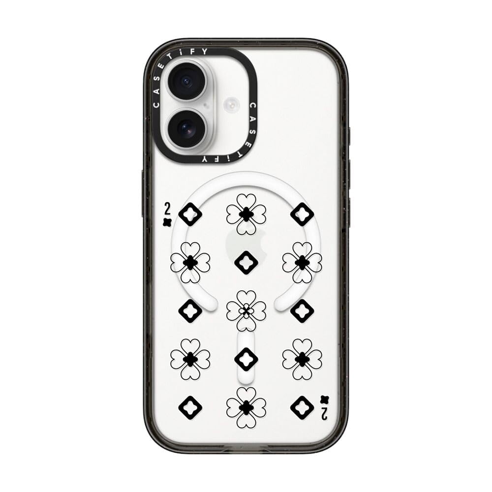 CASETiFY インパクト iPhone 17 ケース [MagSafe対応/薄型 軽量/耐衝撃] - Lucky me - クリア ブラック