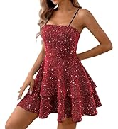 BNGD Women's Backless Bow Tie Spaghetti Strap Mini Dress Sexy Club Party Dresses