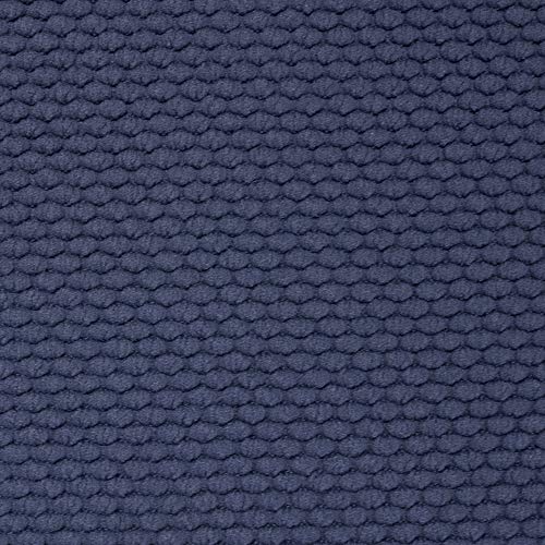 Sweet Home Collection Memory Foam Chair Cushion Honeycomb Pattern Solid Color Slip Non Skid Rubber Back Ultimate Comfort And Softness Rounded Square 16" X 16" Seat Cover, 4 Pack, Navy 4 Piece #TOP1