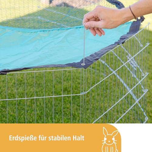 Kerbl Pet Freigehege mit Abdeckung und Sonnenschutz