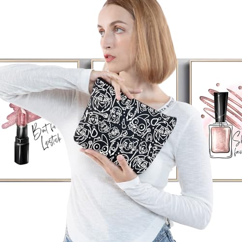 LEVLO Owlbert & Hooty Cosmetic Make Up Bag Luz & Eda & King Fans Gift Owl Movie Makeup Zipper Pouch Bag for Movie Fans Luz Owl Makeup Bag - Image 3