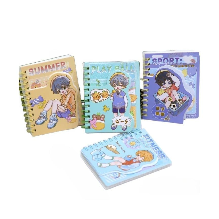TINYMINYMO® Cool Boy Mini Spiral Pocket Diary / A7 Easy to Carry