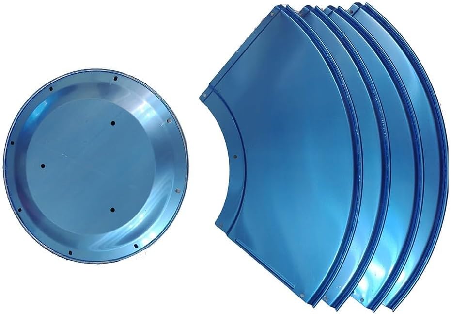 Aluminum Patio Heater Reflector Shield for Vertical Umbrella Shaped Gas Heaters Providing Effective Heat Reflection and Element Protection (4+1)