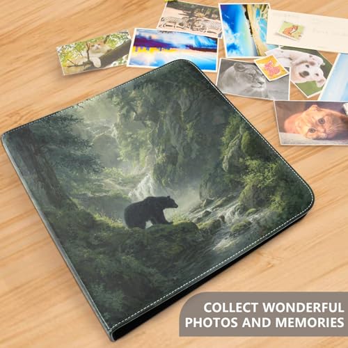 Álbum de Fotos ALAZA con Cubierta de Poliuretano, Diseño de Tres Anillos y Páginas Autoadhesivas para Bodas, Viajes y Recuerdos Familiares miniatura 4