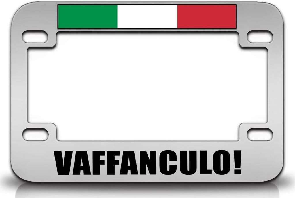 VAFFANCULO! Italy Italian Metal Motorcycle License Frame x23