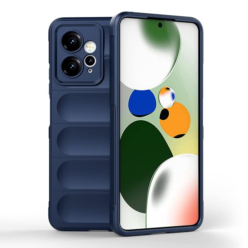 WOKEZ Fodral för Xiaomi Redmi Note 12, Mörkblå TPU-Silikon