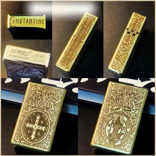 Encendedor Zorro 538 Bronce Grabado Armor Resistente miniatura 2