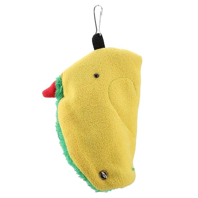 Foto 6 de 8 de Bird Hamaca, Snuggle Cave Happy Hut Bird Hideaway Warm Bird Happy Carpa Canary Cage Stand Perch Toy para todo…