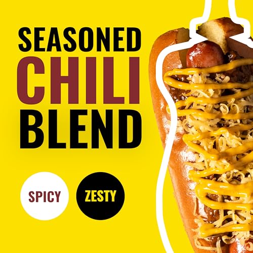 Image of Plochman's Chili Dog Mustard, 15 oz, Perfect for Hot Dogs, Burgers, Pretzels, Fries & Dipping - Smooth Chili-Flavor Condiment in Squeeze Bottle