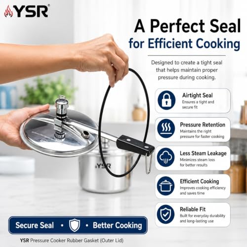Image of YSR Pressure Cooker Rubber Gasket for 4 to 8 Litre Inner Lid