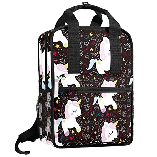 Sac à dos pour garçons avec bretelles réglables et motif cheval