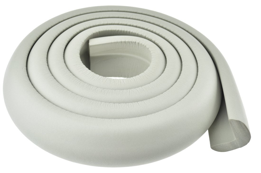 FiveSeasonStuff® All Season Toddler Baby Kids Foam Sponge Cushion Table Edge Corner Guards / Corner Protectors / Edge Protectors / Multi-Purpose Edge Wrap Cushion Guards / Edge Cushion / Corner Cushion / Childproofing Kit / Child Safety / Glass Wood Protectors / Frame Guard Protectors / Helps to Reduce Injuries like Bumps and Bruises for Toddler Baby Kids Adults / Choose from 80 Different Foam Guard Kits Below (Jumbo Grey 1*2Metre L-Profile Foam Edge Guard (T: 5-14mm) LM97)