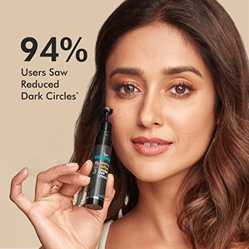 mCaffeine Coffee Under Eye Cream Gel for Dark Circles, Puffiness & Fine Lines | 94% Users Saw Reduced Dark Circles | With Cooling Massage Roller - Image 3