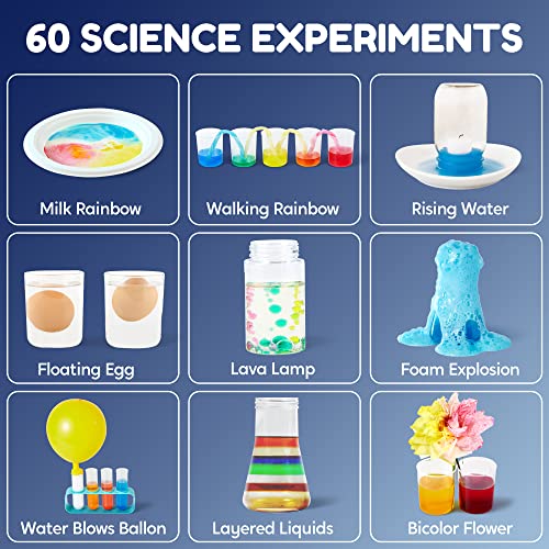 Klever Kits Science Lab Kit For Kids 60 Science Experiment Kit With Lab Coat Scientist Costume Dress Up And Role Play Toys Gift For Kids Christmas Birthday Party #TOP1