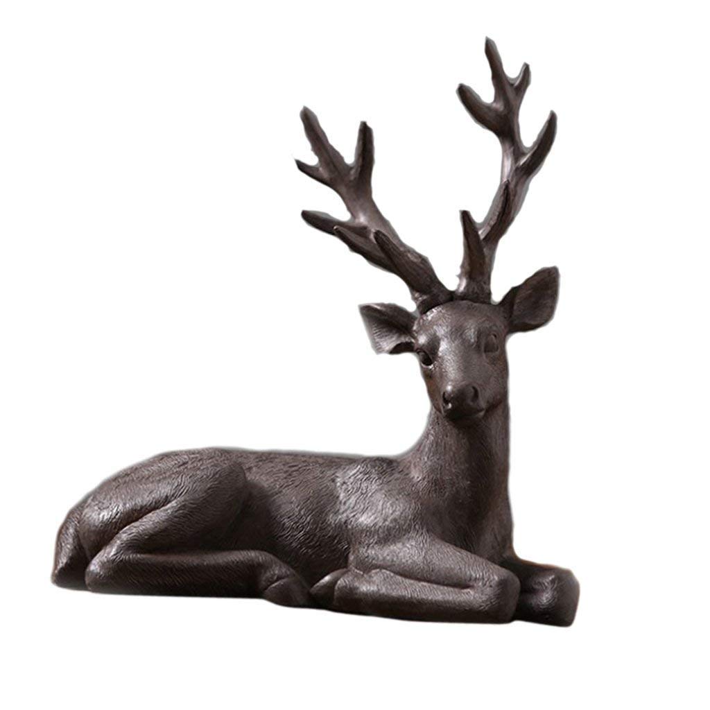 Harz Hirsch Figur Ornament Tischdekoration Kunstsammlung für Wohnzimmer Leseraum Weihnachtstag Deko