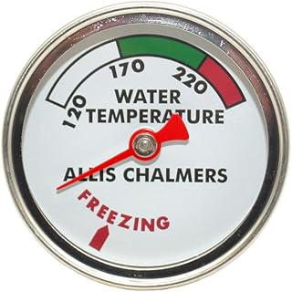 One New Water Temperature Gauge Fits Allis Chalmers, Universal AC B IB C CA RC, B C CA WC, WD45, WF WC WD WD45 Models Interchangeable with 213675, 213675-A, 70213675, 70213675-A, R0934