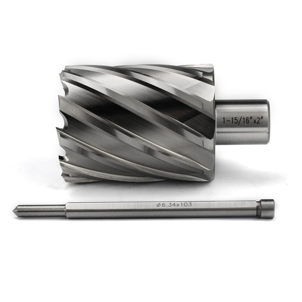 Annular Cutter 3/4 Inch Weldon Shank 1-15/16 Cutting Diameter 2 Cutting Depth Slugger Bits HSS Kit for Magnetic Drill Press