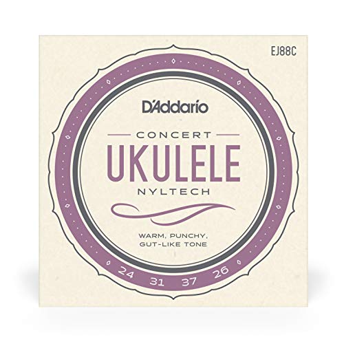 Image of D'Addario Concert Ukulele Strings, Nyltech, EJ88C, 4-String Set, Pack of 1