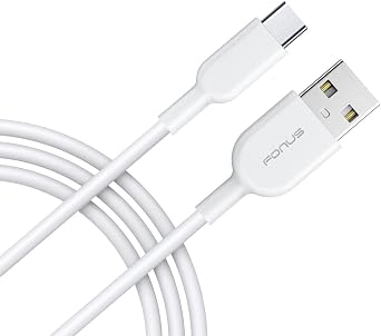 6ft USB Cable Type-C Charger Cord Compatible with LG Stylo 6/V60 ThinQ 5G, Power Wire USB C Long Fast Charge