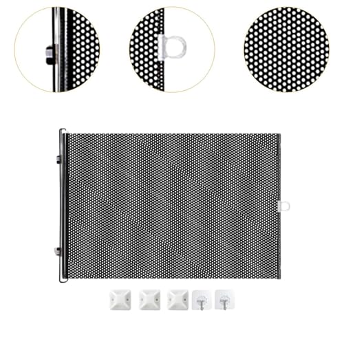 Ｂｅｓｇａ Portão retrátil para cães, portão retrátil alto para bebês, evita que seus cães e gatos pulem