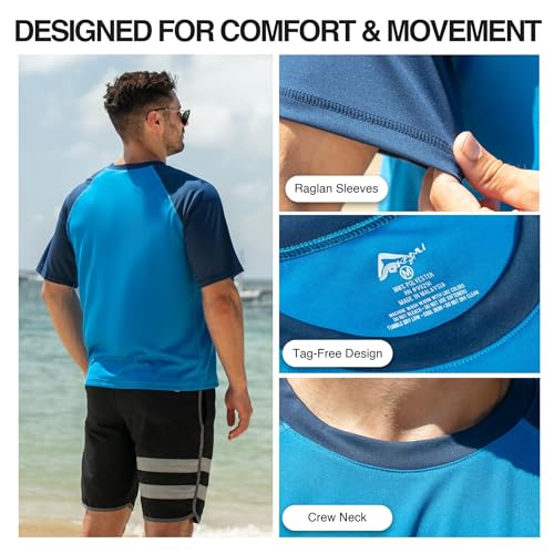 Image of Kanu Surf Men's CB Rashguard UPF 50+ Swim Tee