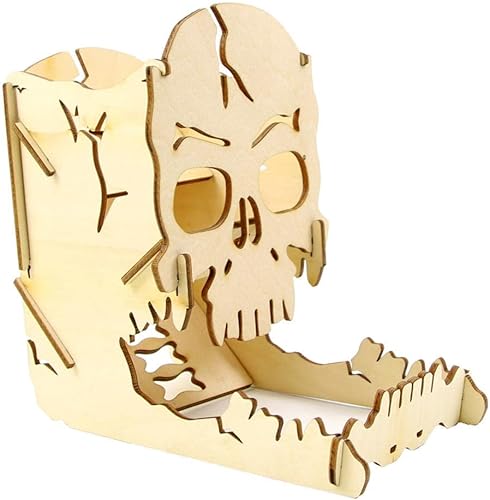 Miniatura 3 de misppro Dados de esqueleto para D&D RPG Bandeja de dados DND para juegos de mesa