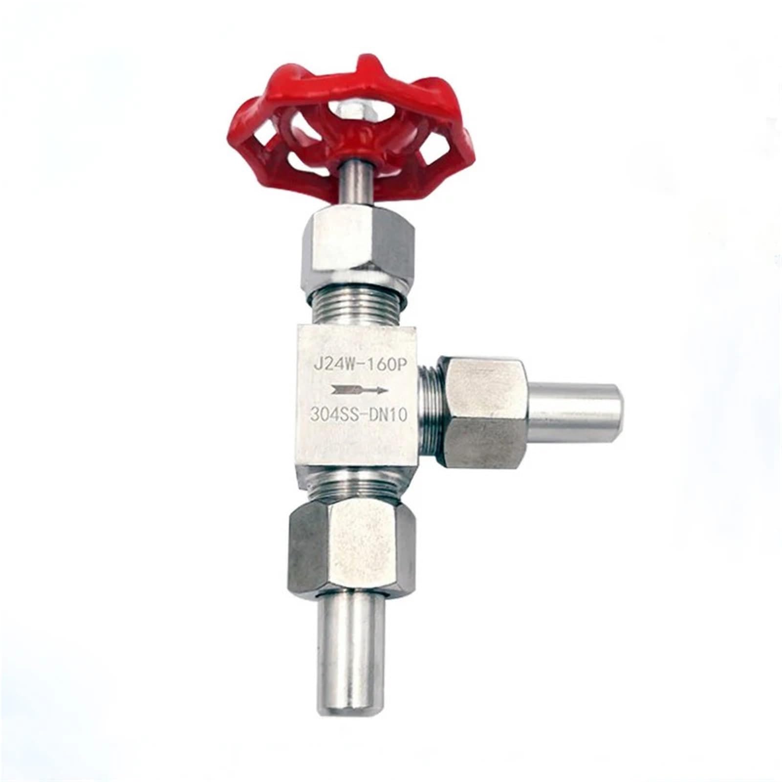 Tjuhgfedcq Dn10 Od14mm 304 Stainless Steel Angle Needle Valve Welded Valves High Pressure Globe 1Pcs(Dn10 Od14mm)