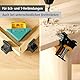 wolfcraft Projektset „rechtwinkliges Spannen“, 4-tlg. I 8626000 I 4 Eckenspanner ES 22 als ideale Fixierhilfe beim Verschrauben oder Leimen im 90° Winkel