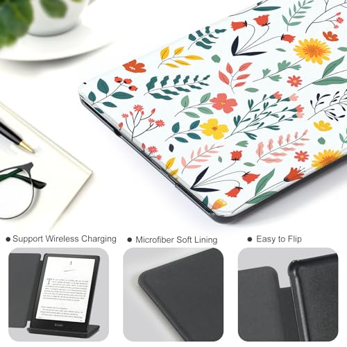 Image of CoBak Case for Kindle Paperwhite 12th Gen 2024 (7 inch) & Colorsoft Signature Edition - All New PU Leather Cover with Auto Sleep Wake Feature for Paperwhite Signature 2024 Released