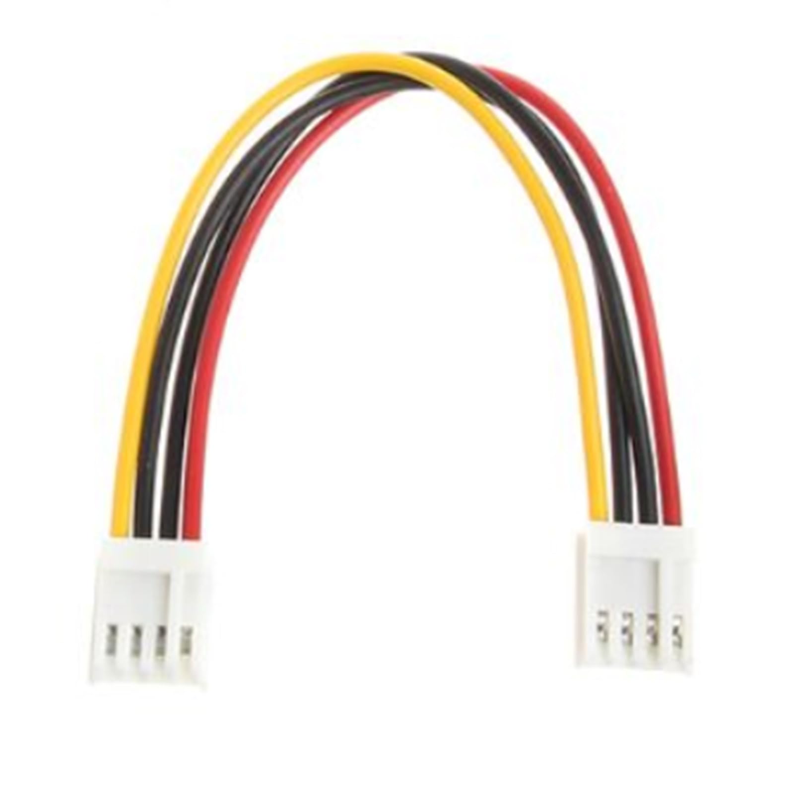 Yazhuq Two 4Pin Female Floppys Drive Power Cable 15CM Length High Flexibility Coppers Cores Wire For 12V Power Transfer