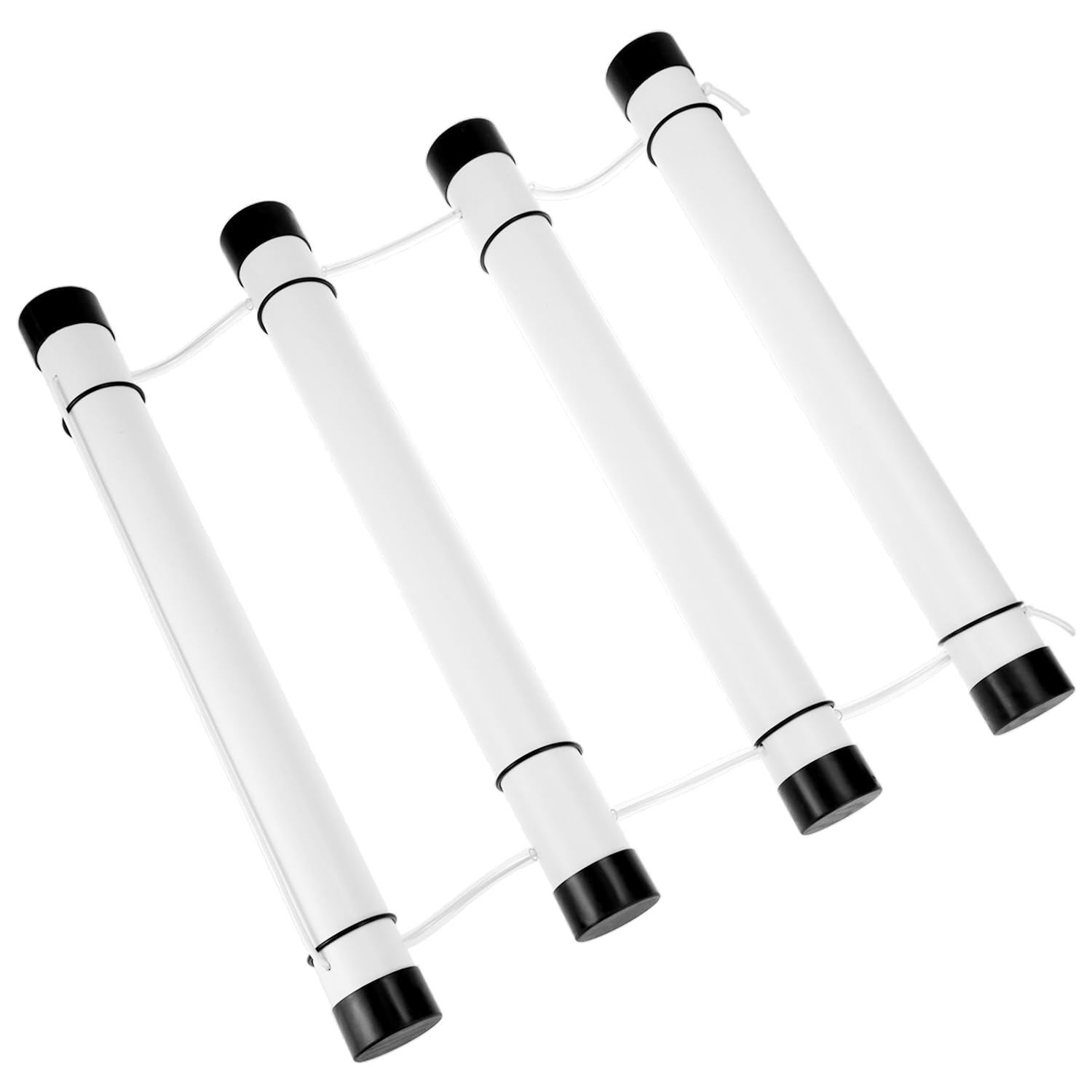 QWORK PVC Scuba Diving Dive Cylinder Tank Rack Holder with 3 Tubes (20-Inch Length, 2-Inch Diameter) - Prevents Tanks from Rolling in Car