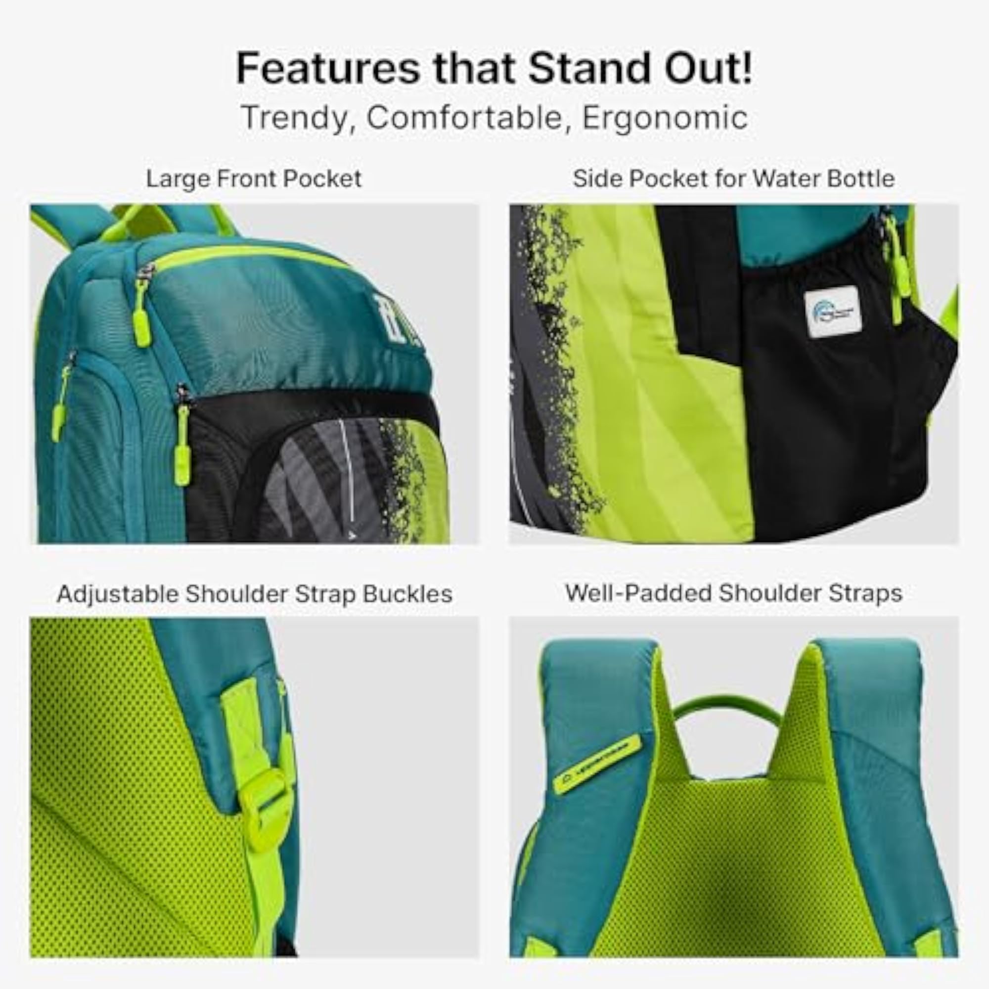 33L Campus School Bag with Double Compartment