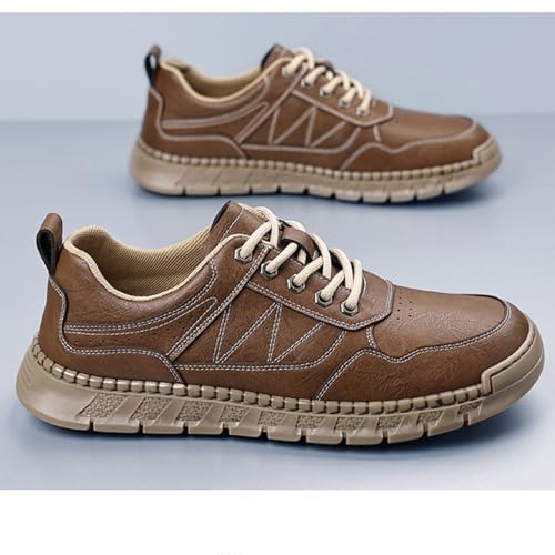 Mens Casual Sneakers Shoes Breathable Fashion Loafers Oxford Slip-on Shoes Lace up Walking Business Ofice Work Driving Dress Shoes3