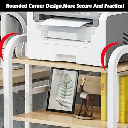 Meuble de rangement multimédia à 3/4/5 niveaux – Support d'angle en métal avec roulettes pour matériel audio, bibliothèque, studio d'enregistrement et cinéma maison