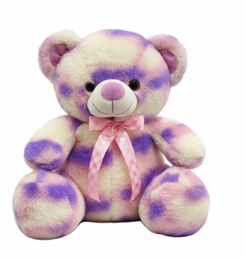 Image of Cionum Soft Plush Teddy Bear with Pink Ribbon Bow, Soft Toys for Kids & Girls - 40 cm