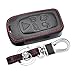 Produktbild JXSMQC Leder Autoschlüssel Tasche Smart Remote Key Set Autoschlüssel Ring Tasche 5 Taste. Für den Land Rover LR4 LR2 Discovery Range Rover Sport Evoque