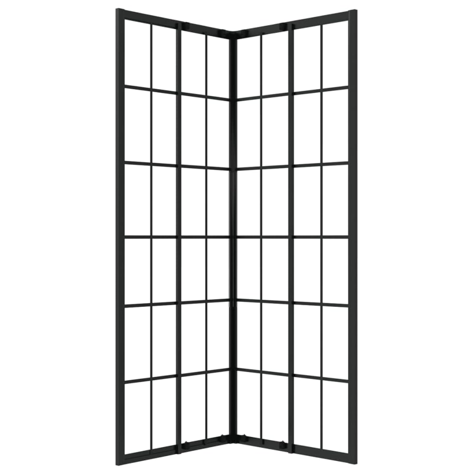 Homgoday Cabina de Ducha Elegante de 80x80x180 cm con Estructura de Aluminio y Vidrio ESG Negro