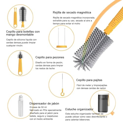 Accesorios De Alimentación, Baby Product cepillo lavar biberones Marca JESWO (2)