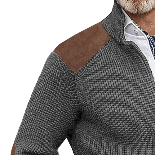 Men's Notch Lapel Casual Knitted Sweater Cardigan Slim Fit Cotton Sweater Button Down Solid Fall Winter Sweaters3