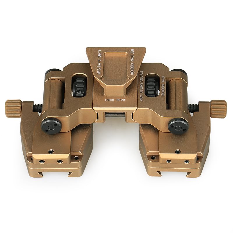 Tactical Aluminum Alloy Binocular Bridge Folding Arm Mount Bracket for PVS14 Dual Night Vision Mount