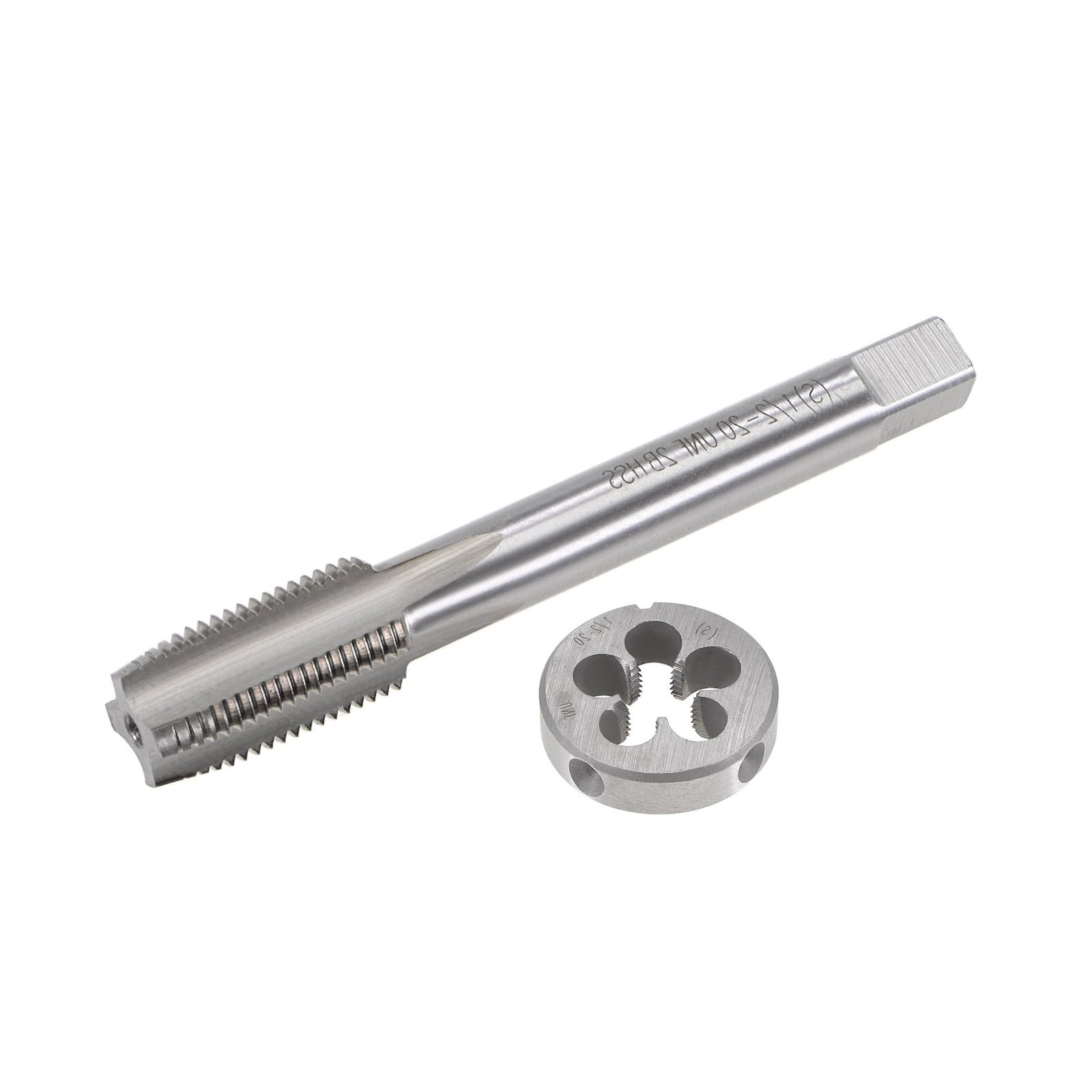 #US 1/2"-20 UNF Tap and Die Set HSS Machine Thread Tap with Round Threading Die