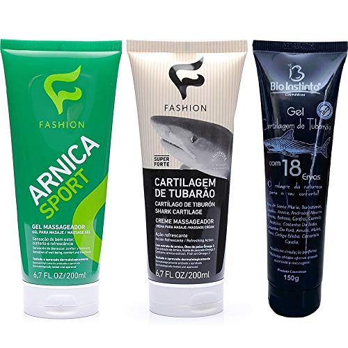 Atacado 5 Kit Para Massagem Arnica Sport e Cartilagem de Tubarão Super Forte