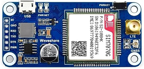 Waveshare SIM7070G NB-IoT/Cat-M/GPRS HAT for Raspberry Pi with GNSS Positioning Support Global Band