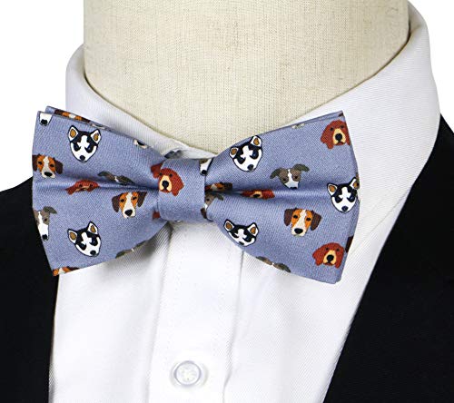 Image of OCIA Cute Pattern Pre-tied Bow Tie Adjustable Bowties for Adult & Children