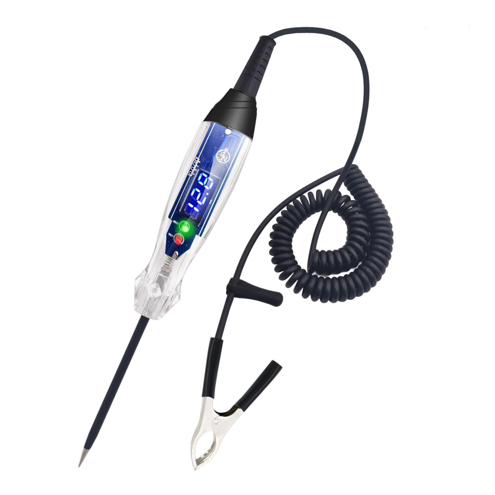 Fromceo Red/Green Car Voltages Meter Detector Digital Automotive Testing Pen With Expandable Cable And Triples Fault Diagnosis Capability Digital Circuit Testing Pen