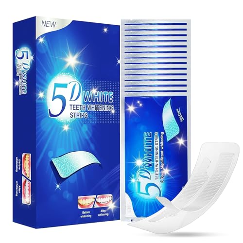 Tiras blanqueadoras de dientes, tiras blanqueadoras de dientes, blanqueador de dientes, blanqueador de dientes, blanqueamiento de dientes, sabor a menta, eliminación rápida de todas las manchas,