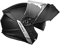 Capacete Articulado Xtroy Modular Solid Preto Fosco Robocop Escamoteável Masculino e Feminino (60)