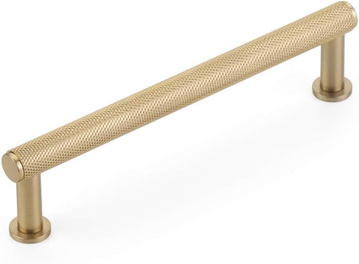 Schaub Pub House Collection 5 in. (127mm) Knurled Pull, Signature Satin Brass - 5005-SSB